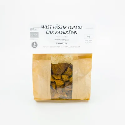 Must pässik (chaga ehk kasekäsn) peenestatud